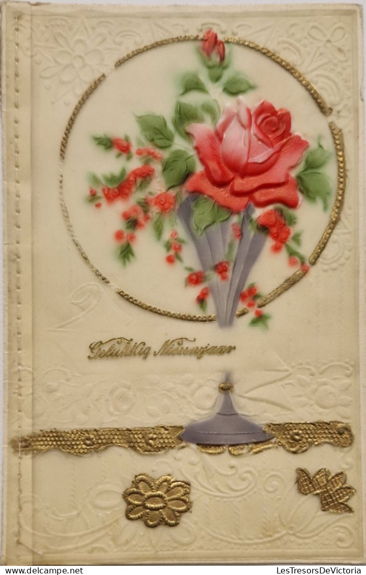 FANTAISIES - CARTE LIVRET  - Vase De Fleur - Carte Postale Ancienne - Altri & Non Classificati