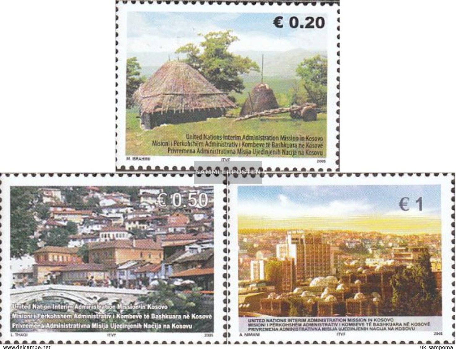 Kosovo 35-37 (complete Issue) Unmounted Mint / Never Hinged 2005 Traditonal Siedlungsformen - Ongebruikt