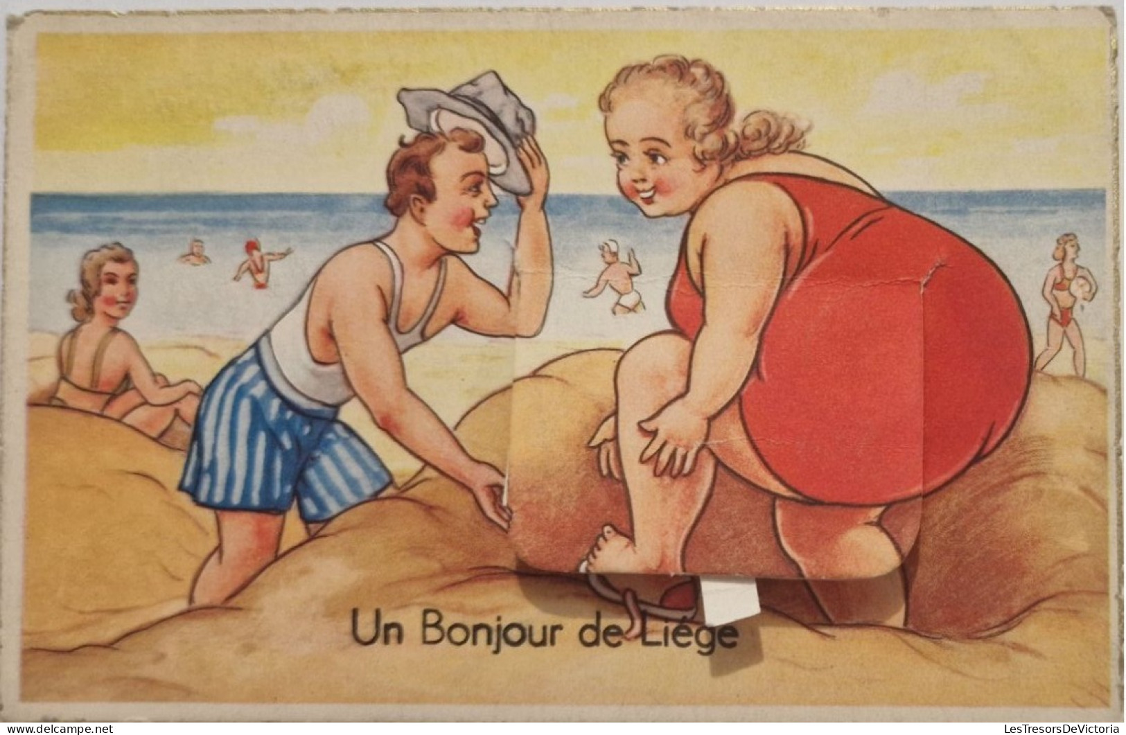 FANTAISIES - CARTE SYSTEMES - Un Bonjour De Liége - Carte Postale Ancienne - Mechanical