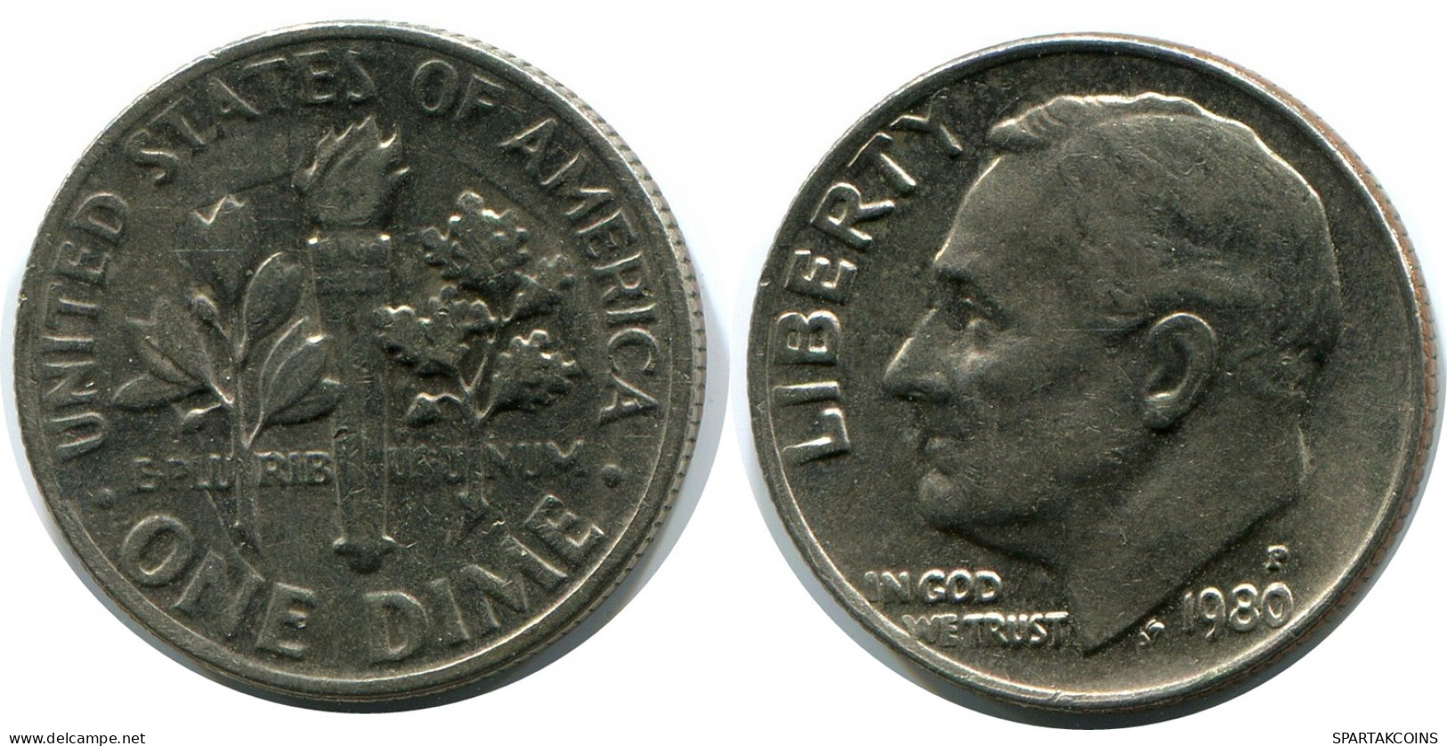 10 CENTS 1980 USA Münze #AZ245.D - E.Cents De 2, 3 & 20