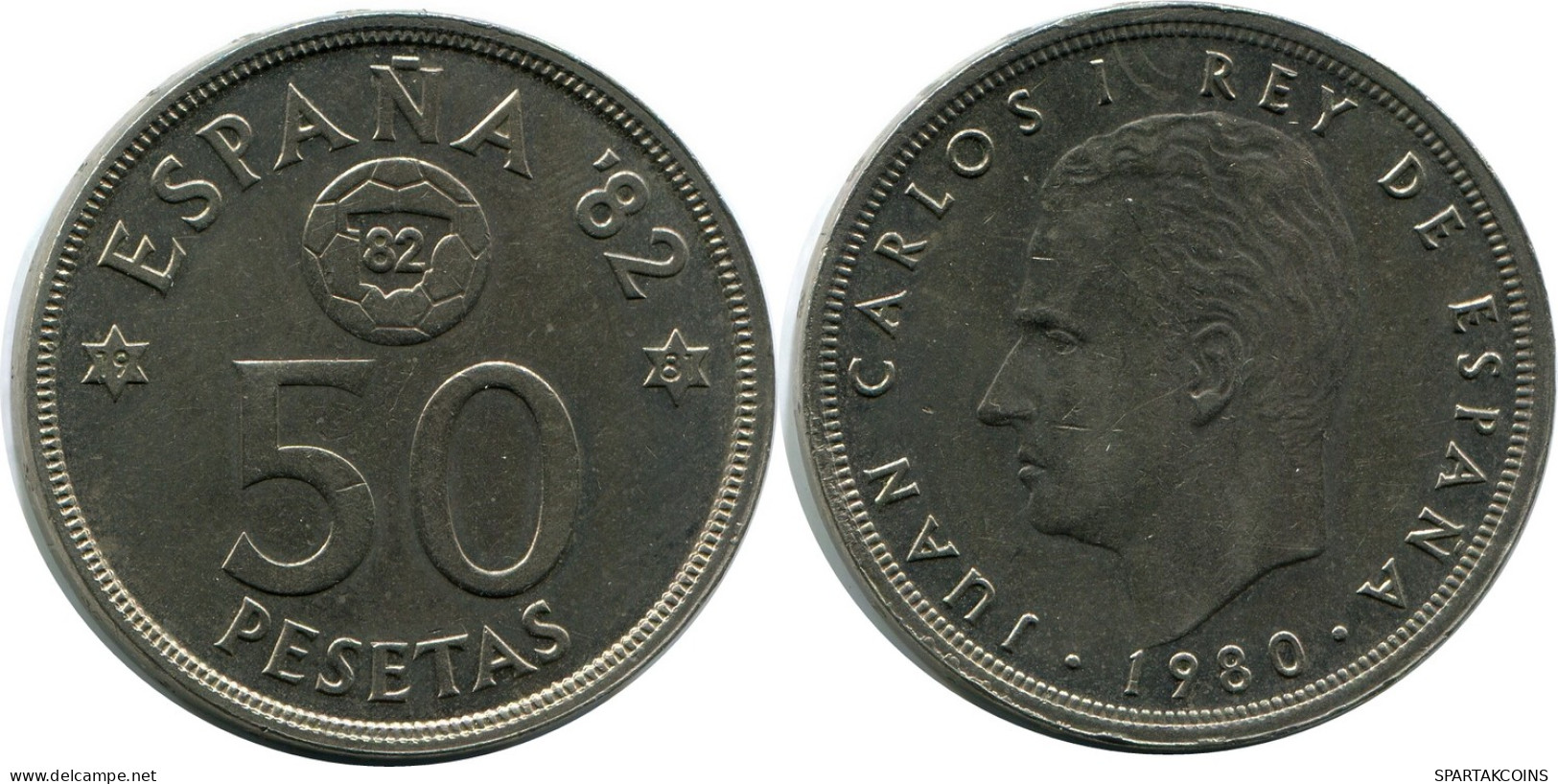 50 PESETAS 1980 SPANIEN SPAIN Münze #AR188.D - 50 Peseta