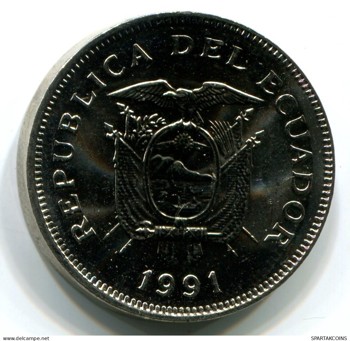 20 SUCRE 1991 ECUADOR UNC Münze #W11008.D - Equateur