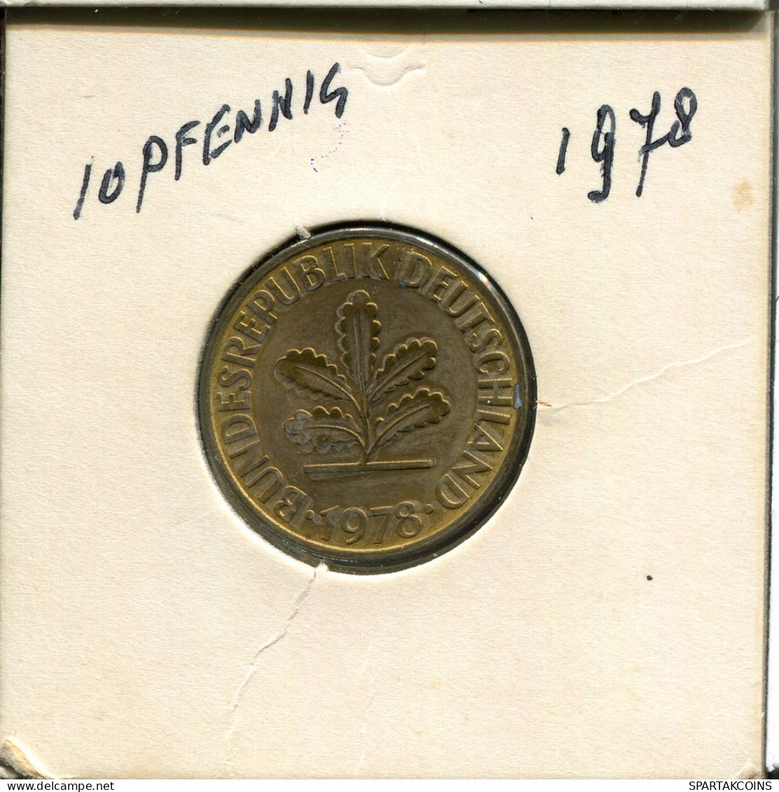 10 PFENNIG 1978 BRD DEUTSCHLAND Münze GERMANY #AR328.D - 10 Pfennig