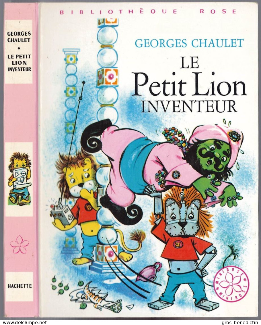 Hachette - Bibliothèque Rose - Georges Chaulet  - "Le Petit Lion Inventeur" - 1974 - #Ben&Chau&Lion - Bibliotheque Rose