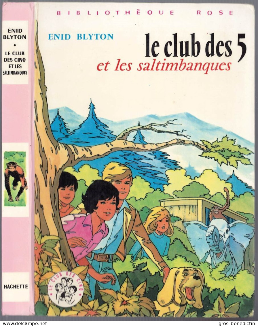 Hachette - Bibliothèque Rose - Enid Blyton  - "Le Club Des Cinq Et Les Saltimbanques" - 1976 - #Ben&Bly&CD5 - Bibliotheque Rose