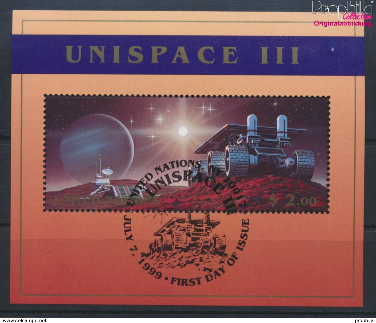 UNO - New York Block16 (kompl.Ausg.) Gestempelt 1999 UNISPACE III (10063934 - Oblitérés