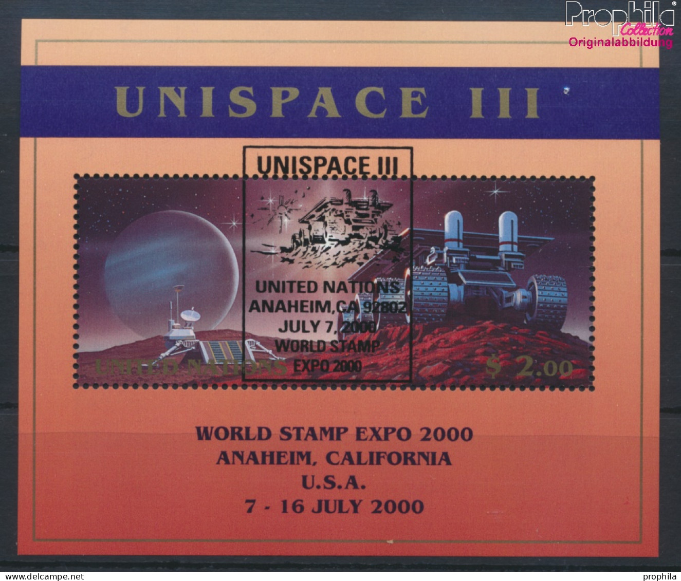 UNO - New York Block16I (kompl.Ausg.) Gestempelt 1999 UNISPACE III (10063950 - Oblitérés