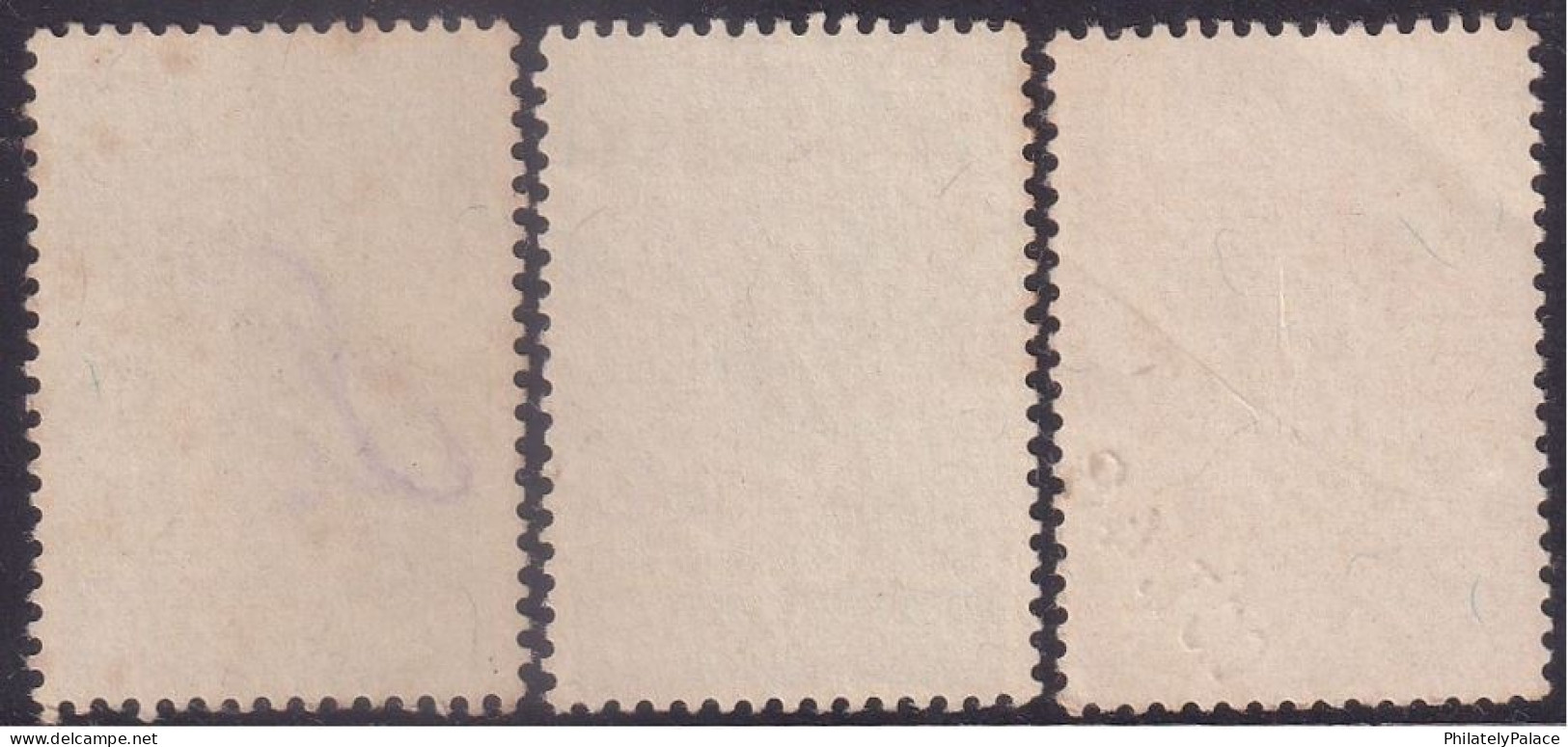 India 1948 First Anniv. Of Independence ,1½A Brown, 3½A Violet,12A Greyish Green,Mahatma Gandhi,3v Used (**) Inde Indien - Used Stamps