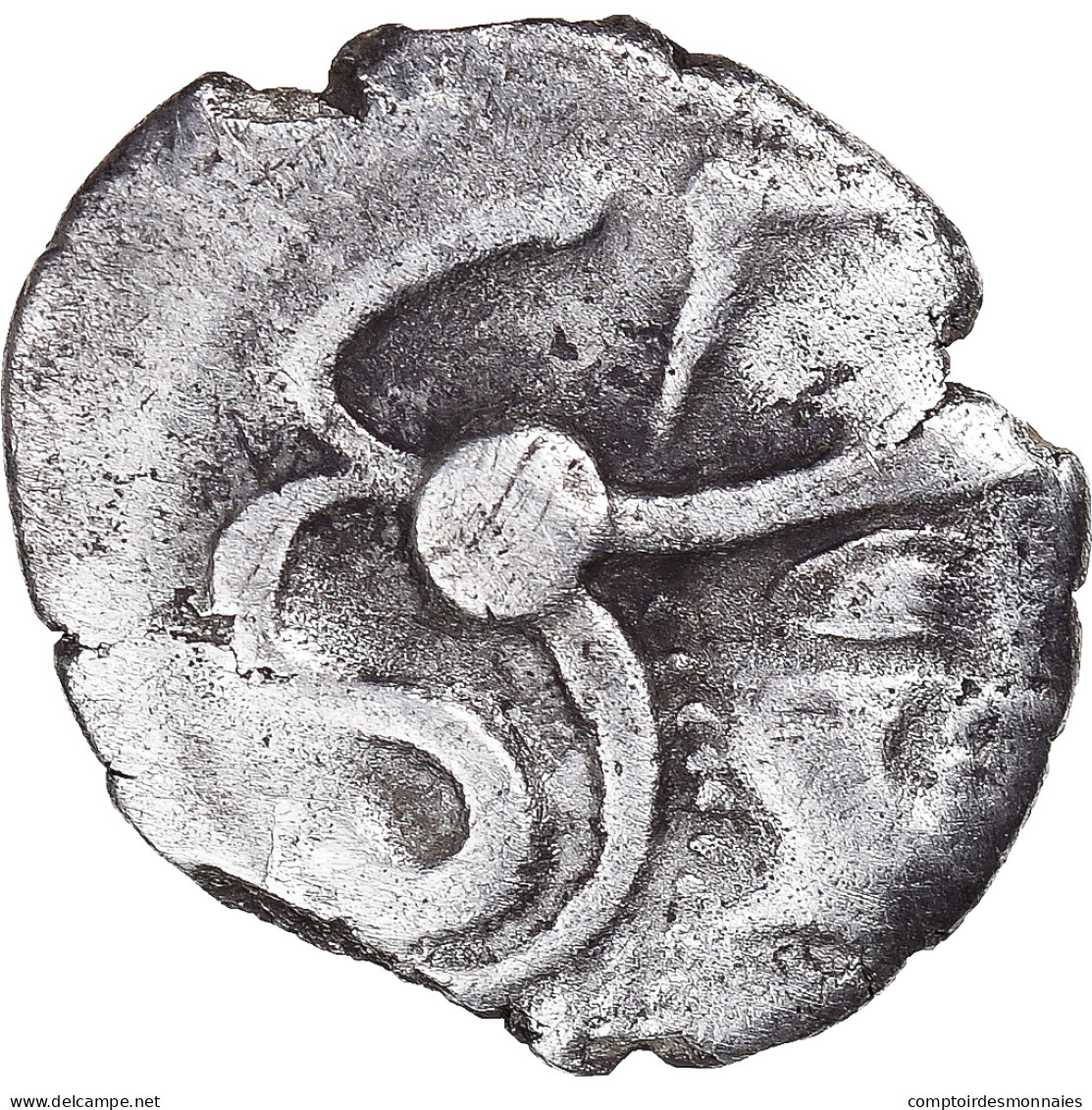 Monnaie, Aulerques Cenomans, Denier, Ca. 80-50 BC, Le Mans, TTB, Argent - Gauloises
