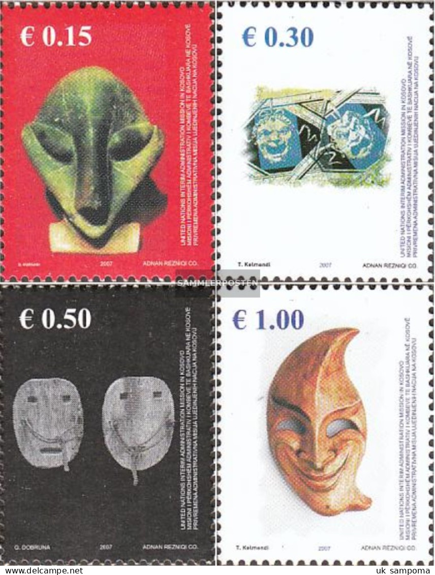 Kosovo 79-82 (complete Issue) Unmounted Mint / Never Hinged 2007 Masks - Nuevos