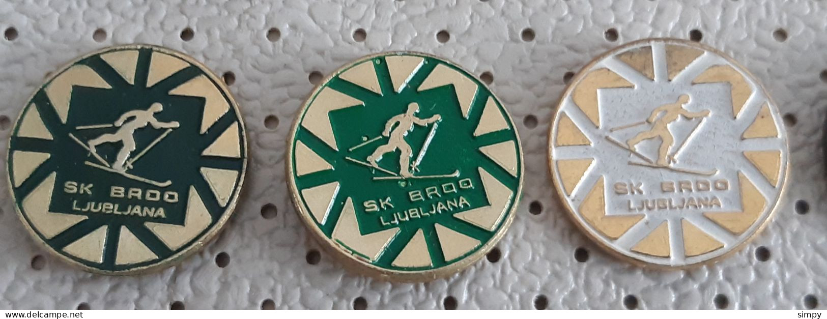 Ski Club SK Brdo Ljubljana Biathlon  Cross-country Skiing Slovenia Pins - Biathlon