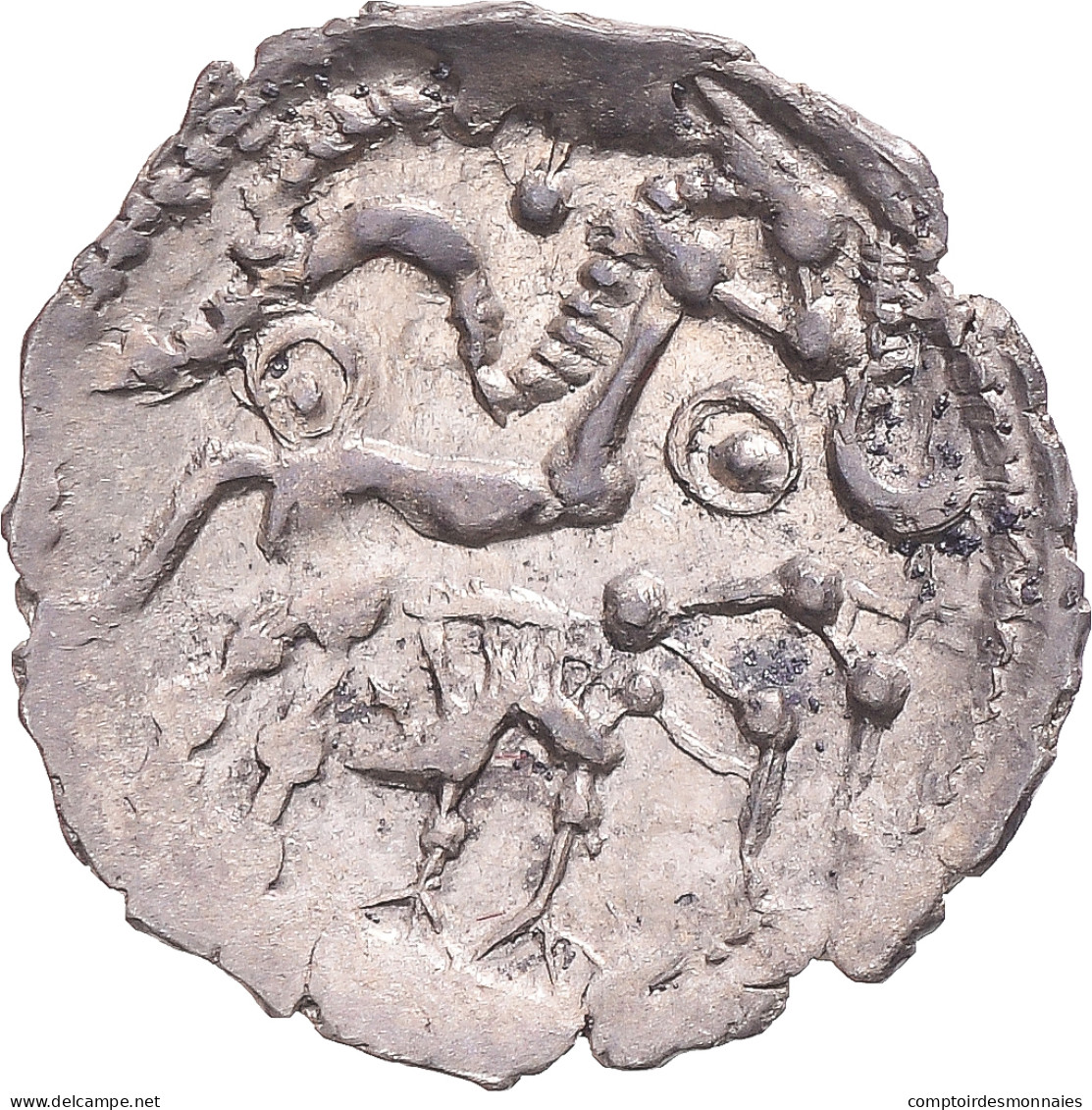 Monnaie, Gaule Belgique, Quinaire Lamellaire, 1st Century BC, Picardie, SUP - Gauloises