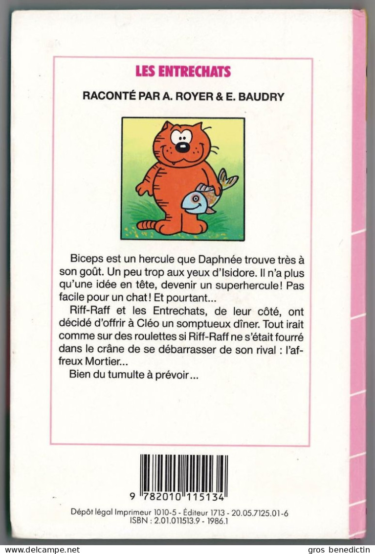 Hachette - Bibliothèque Rose - Jean Chalopin - Séries Des Entrechats - "Les Entrechats" - 1986 - #Ben&Brose&EntCat - Bibliothèque Rose