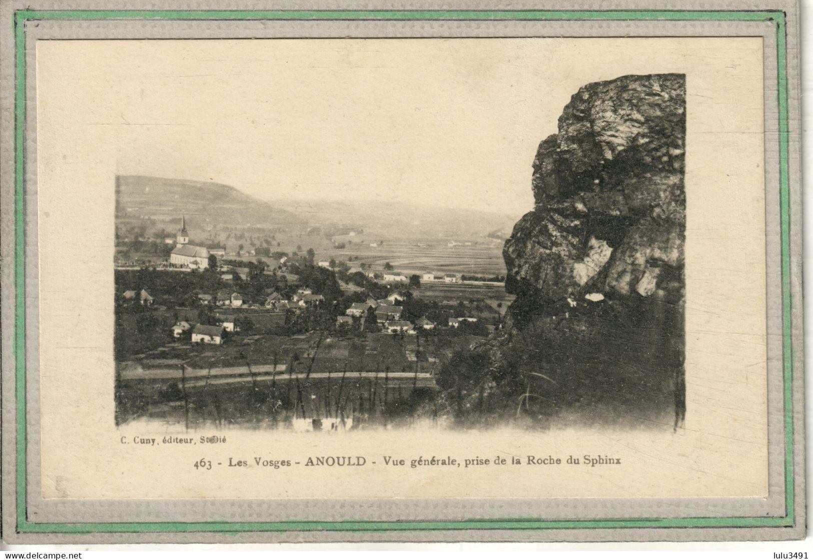CPA - (88) ANOULD - Aspect Du Bourg En Vue Générale Prise De La Roche Du Sphinx - 1920 - Anould