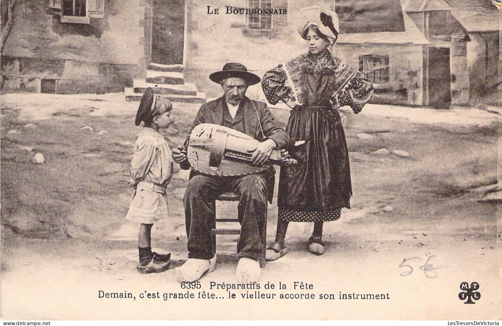 FOLKLORE - Le Bourbonnais - Préparatifs De La Fête - Carte Postale Ancienne - Musik