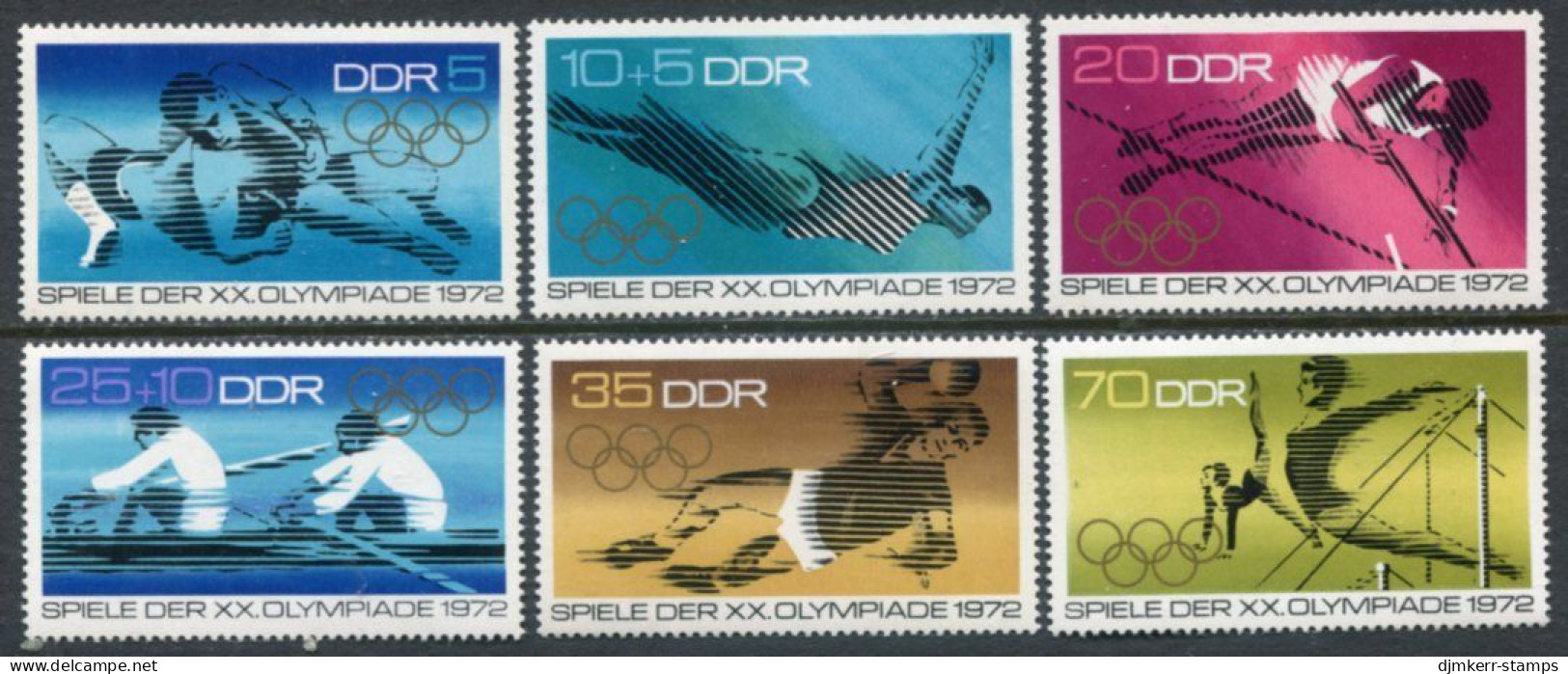 DDR / E. GERMANY 1972 Olympic Games MNH / **.  Michel 1753-58 - Neufs