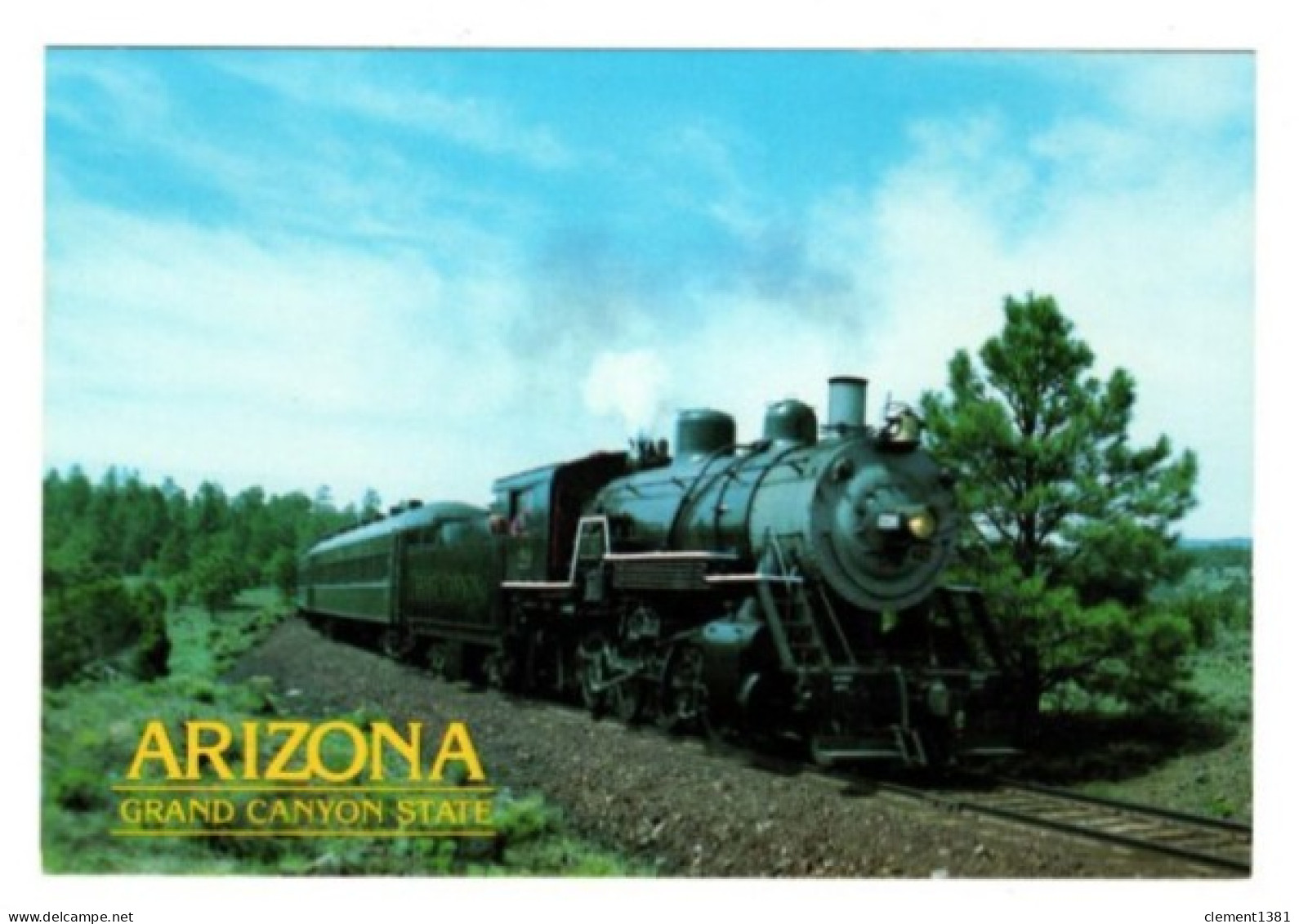 Etats Unis USA United Arizona Grand Canyon State Train Railroad Engine 29 - Grand Canyon