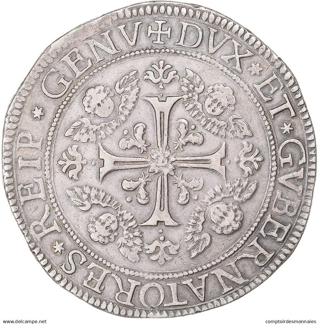 Monnaie, États Italiens, GENOA, 2 Scudi, 1705, Genoa, TTB+, Argent, KM:82 - Genes