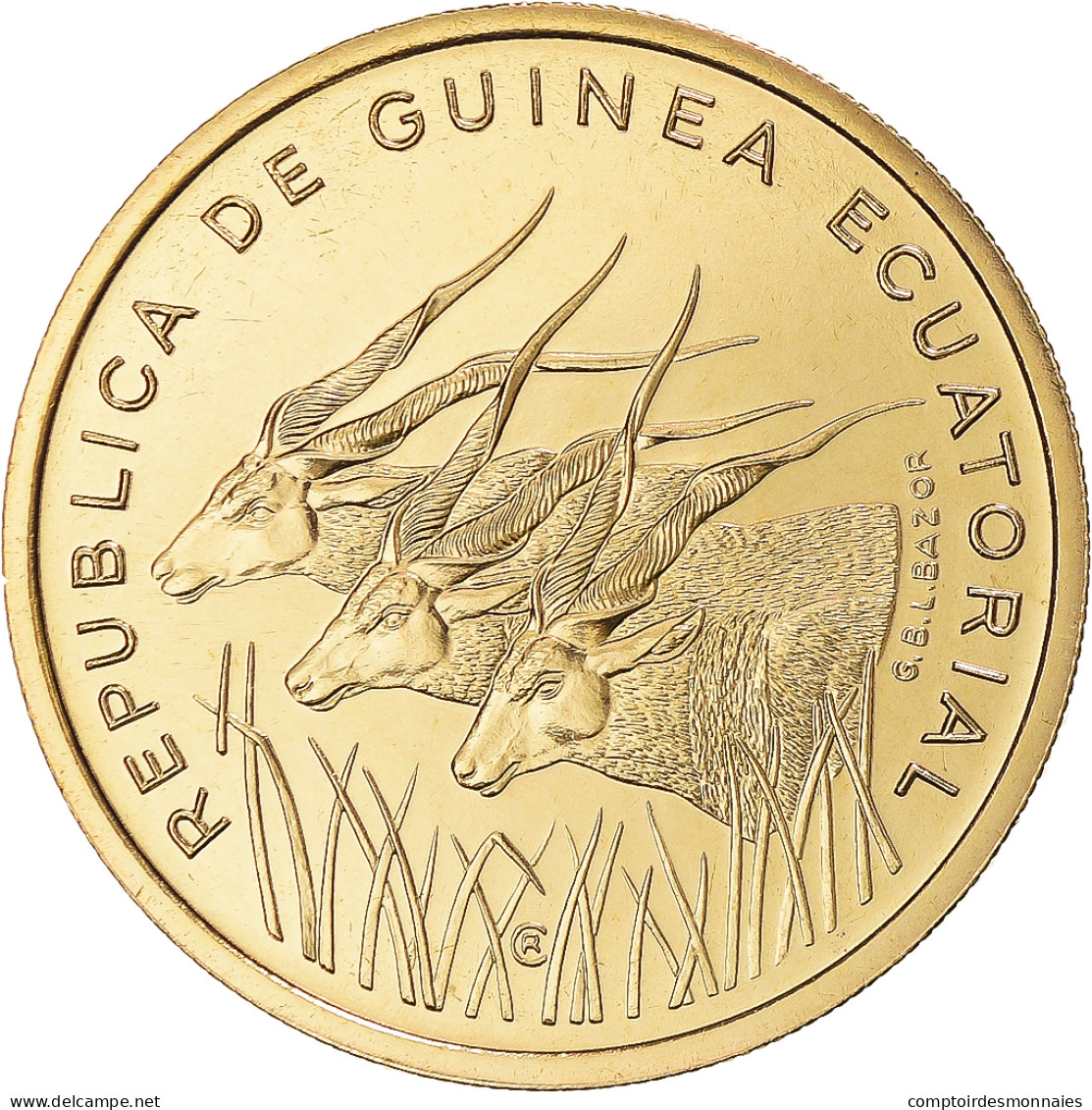 Monnaie, Guinée Équatoriale, 25 Francos, 1985, Paris, ESSAI, FDC - Aequatorial-Guinea