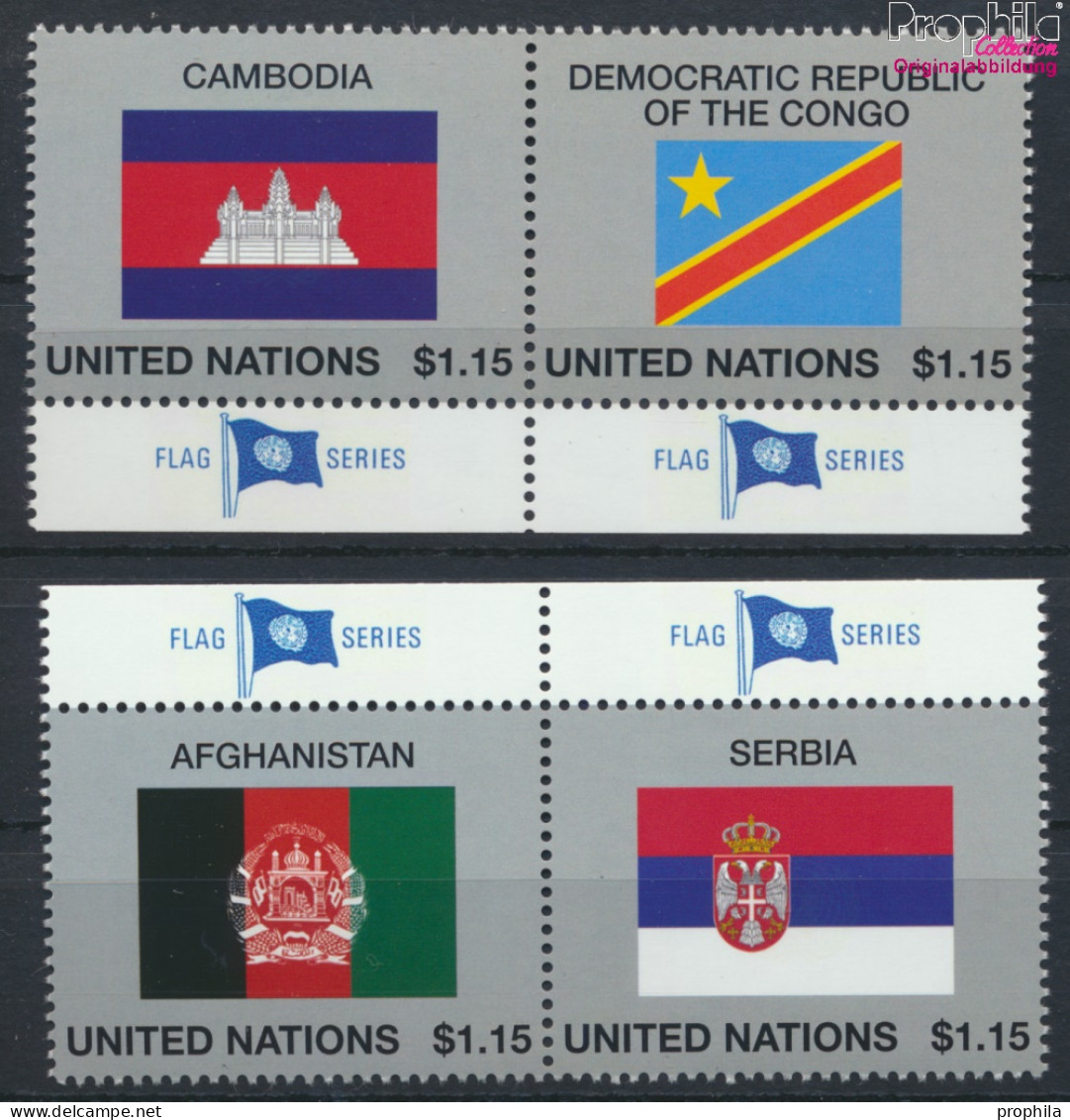 UNO - New York 1400-1403 (kompl.Ausg.) Postfrisch 2014 Flaggen UNO Mitgliedstaaten (10049271 - Nuevos