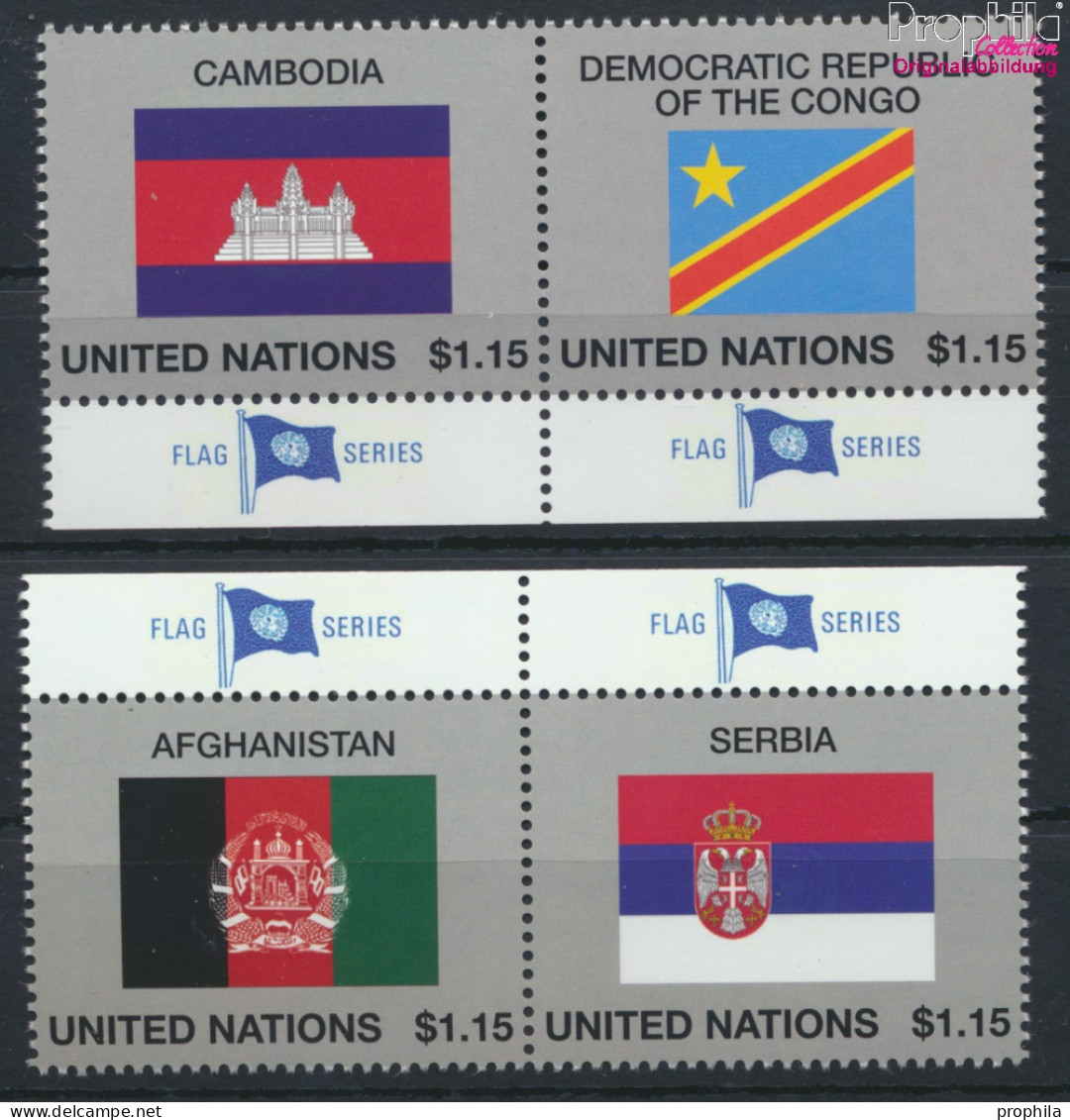 UNO - New York 1400-1403 (kompl.Ausg.) Postfrisch 2014 Flaggen UNO Mitgliedstaaten (10049277 - Ungebraucht