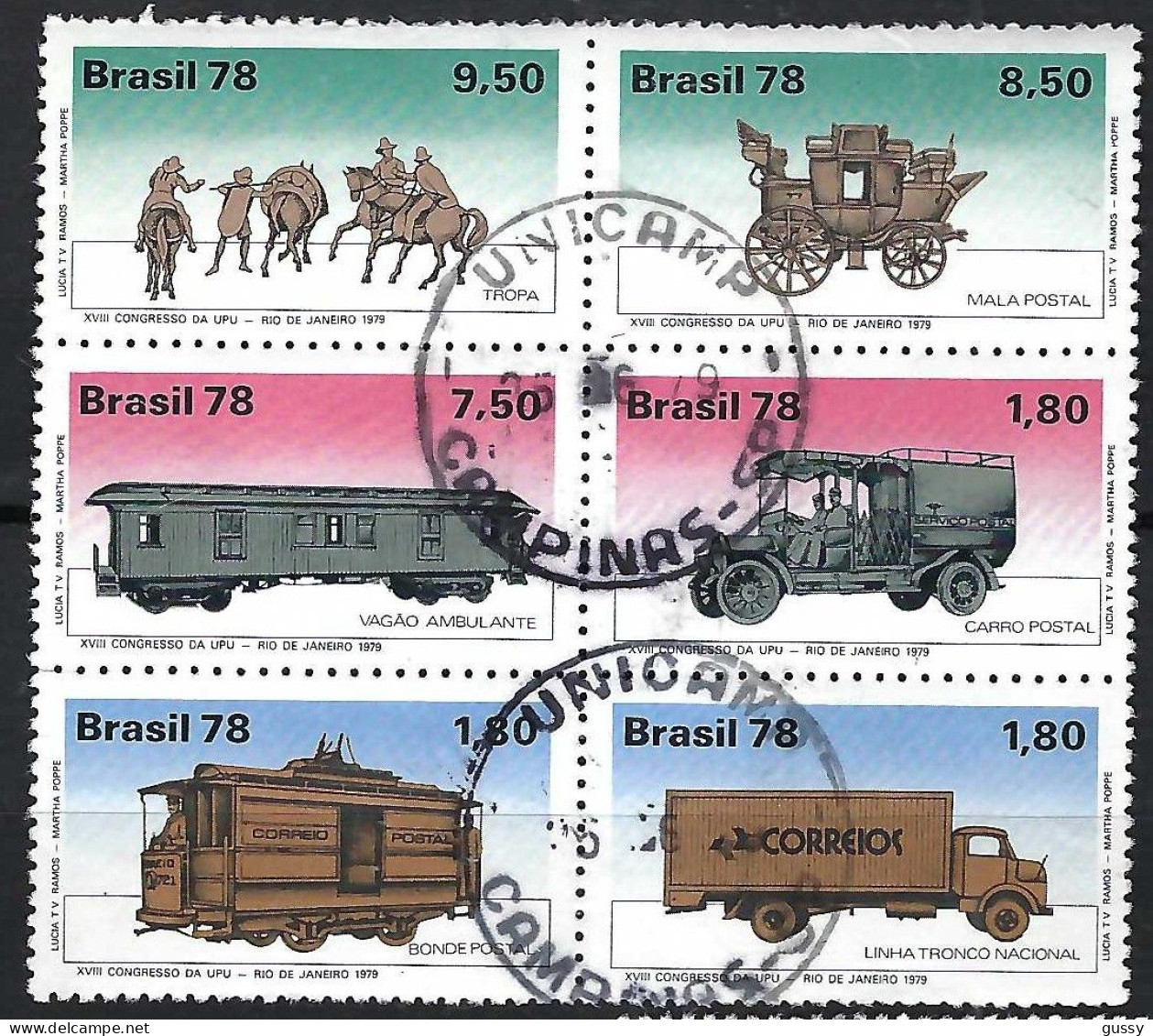 BRESIL Ca.1979: Bloc "U.P.U." Obl. - Used Stamps