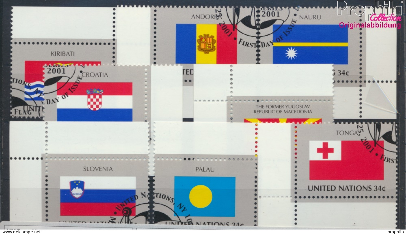 UNO - New York 862-869 (kompl.Ausg.) Gestempelt 2001 Flaggen Der UNO-Staaten (10064357 - Gebraucht