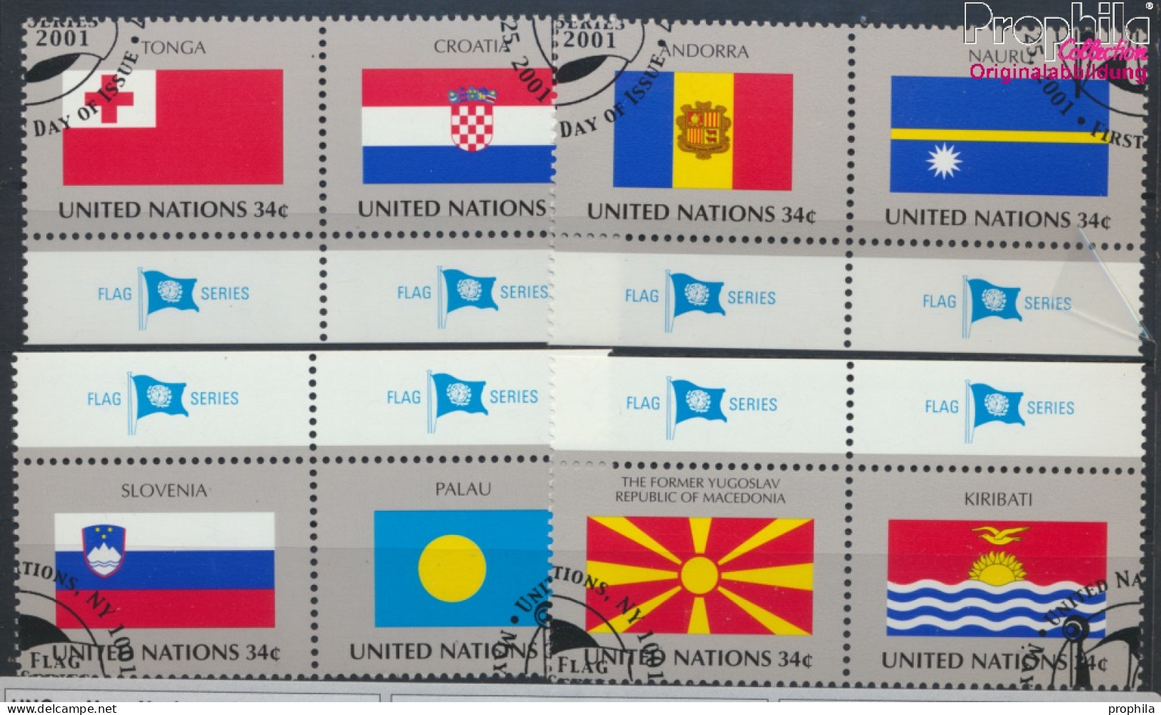 UNO - New York 862-869 (kompl.Ausg.) Gestempelt 2001 Flaggen Der UNO-Staaten (10064359 - Used Stamps