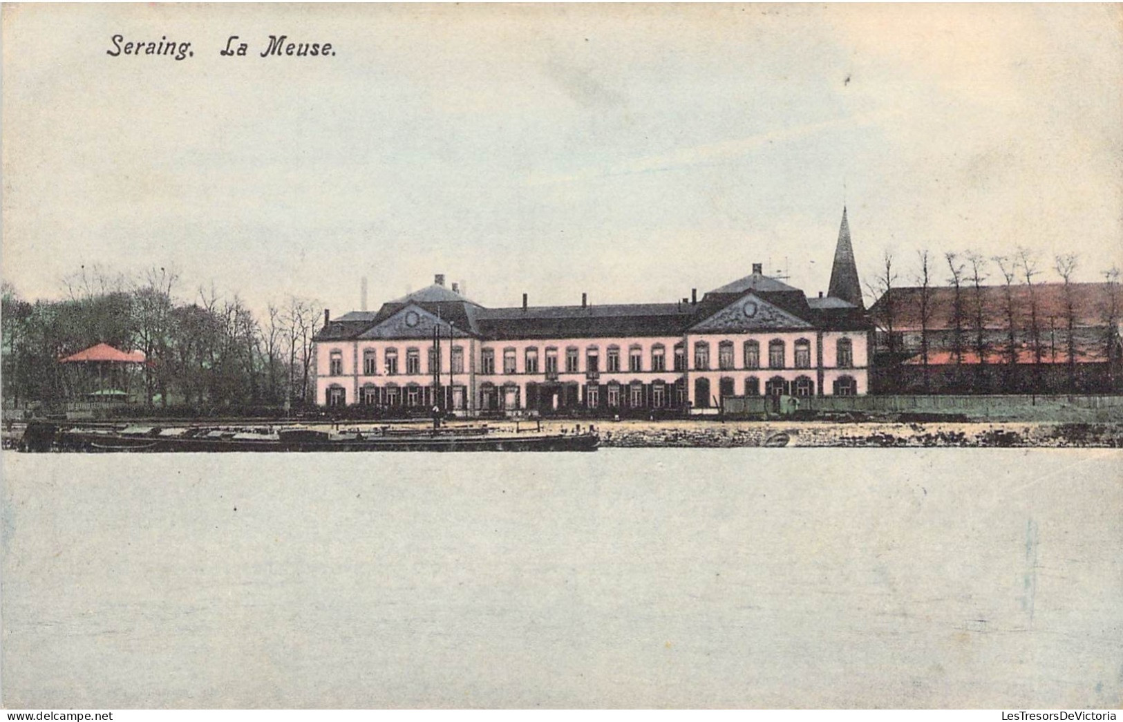 Belgique - Seraing - La Meuse - Colorisé - Oblitéré Seraing 1908 - Carte Postale Ancienne - Seraing