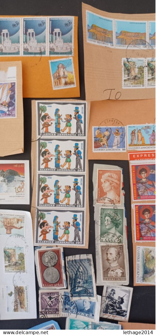 GREECE HELLAS GRECIA ΕΛΛΑΔΑ STOCK LOT MIX FRAGMANT 16 SCANNER - Collections