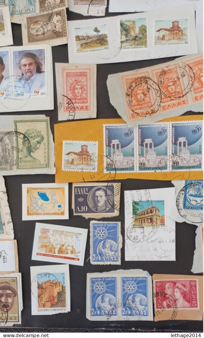 GREECE HELLAS GRECIA ΕΛΛΑΔΑ STOCK LOT MIX FRAGMANT 16 SCANNER