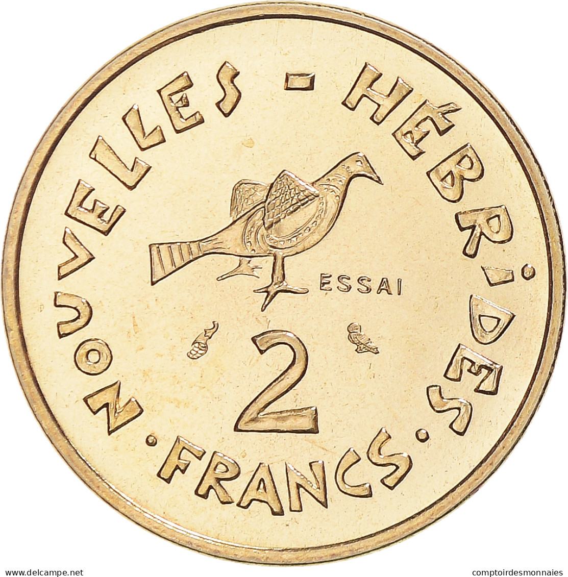 Monnaie, Condominium Des Nouvelles-Hébrides, 2 Francs, 1970, Paris, ESSAI, FDC - Vanuatu