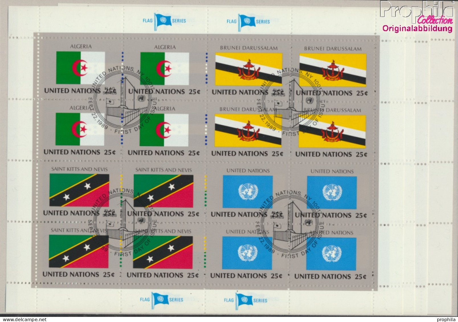UNO - New York 579Klb-594Klb Kleinbogen (kompl.Ausg.) Gestempelt 1989 Mitgliedsstaaten (10050724 - Oblitérés