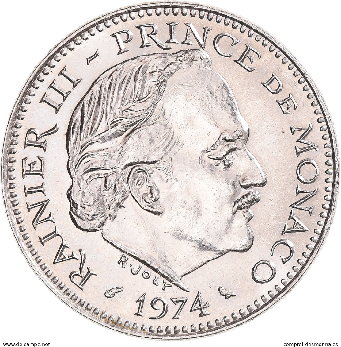 Monnaie, Monaco, Rainier III, 5 Francs, 1974, Chouette, SUP, Cupro-nickel - 1960-2001 Nouveaux Francs