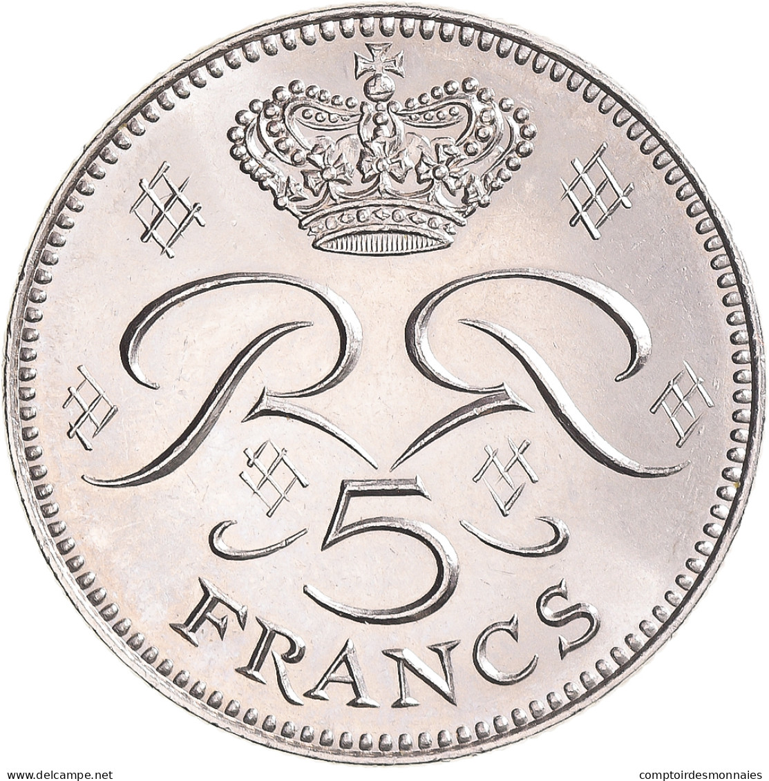 Monnaie, Monaco, Rainier III, 5 Francs, 1974, Chouette, SUP, Cupro-nickel - 1960-2001 Nouveaux Francs