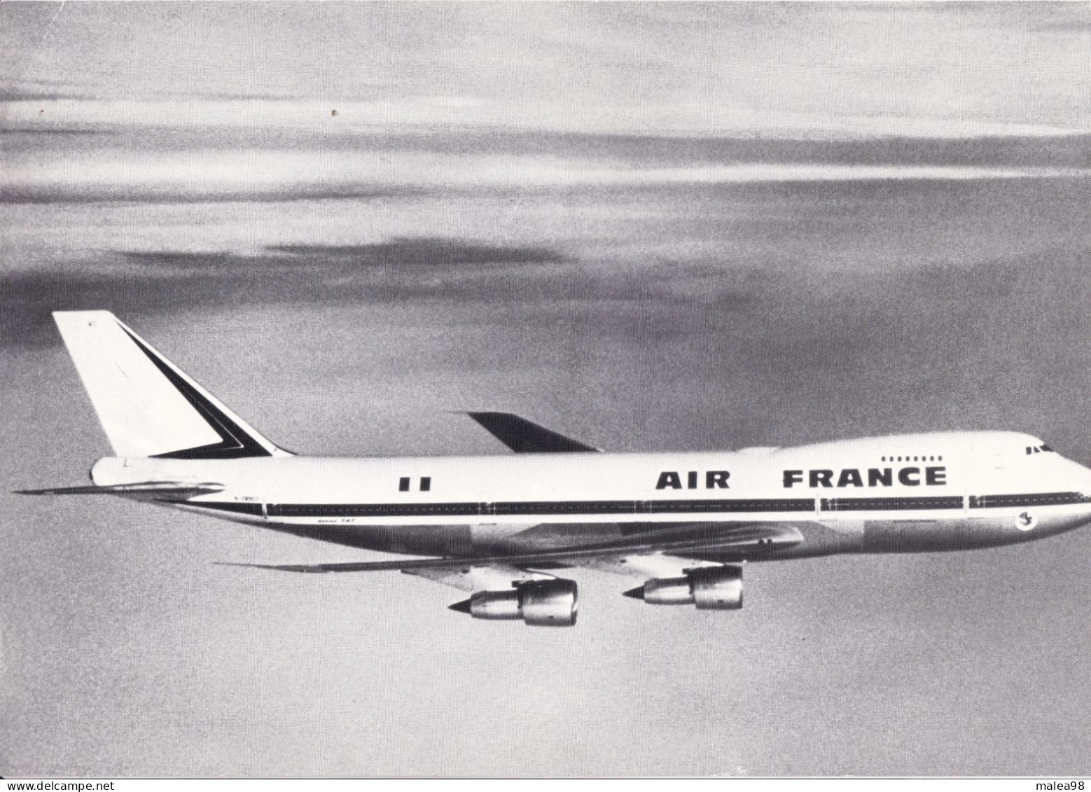 BOEING  747   FICHE TECHNIQUE PUBLIEE PAR SERVICE TECHNIQUE AIR FRANCE EN 1974 - Figuras Desolladas
