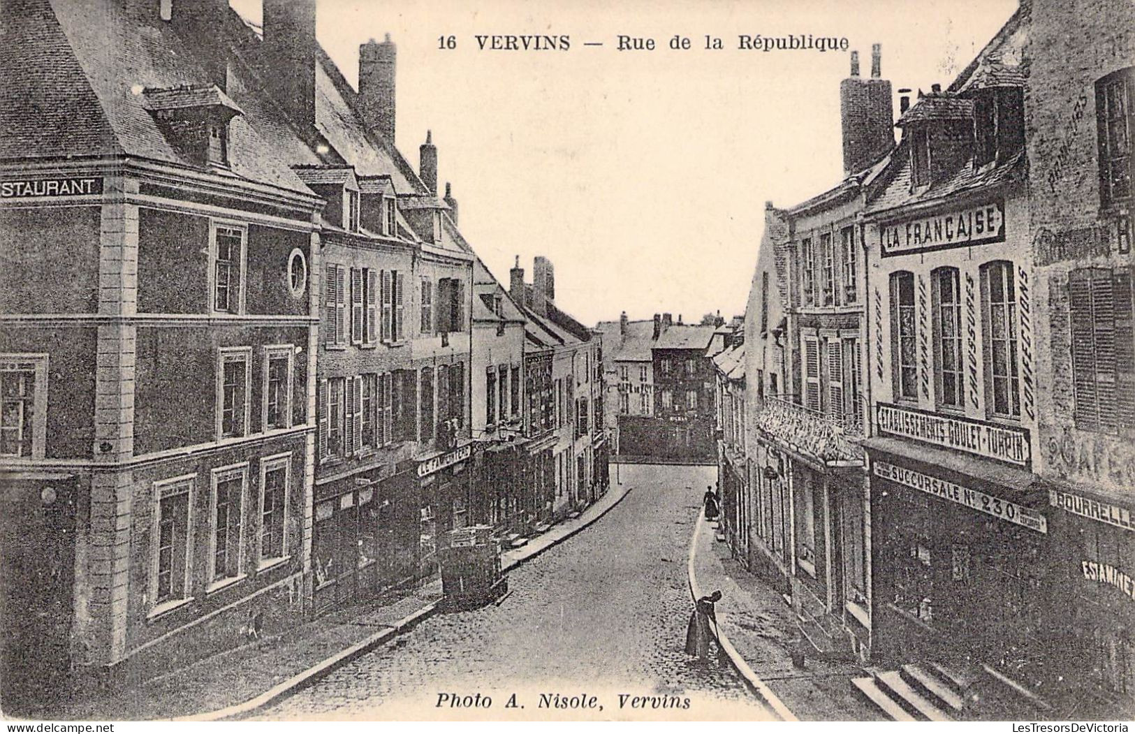 FRANCE - 02 - VERVINS - Rue De La République - Carte Postale Ancienne - Vervins