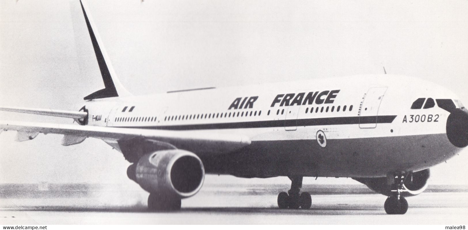 AIRBUS A 300 B2 ,,FICHE TECHNIQUE  PUBLIEE PAR SERVICE INFORMATIQUE  AIR FRANCE  1974 - Opengewerkte Tekening/ Doorsnede