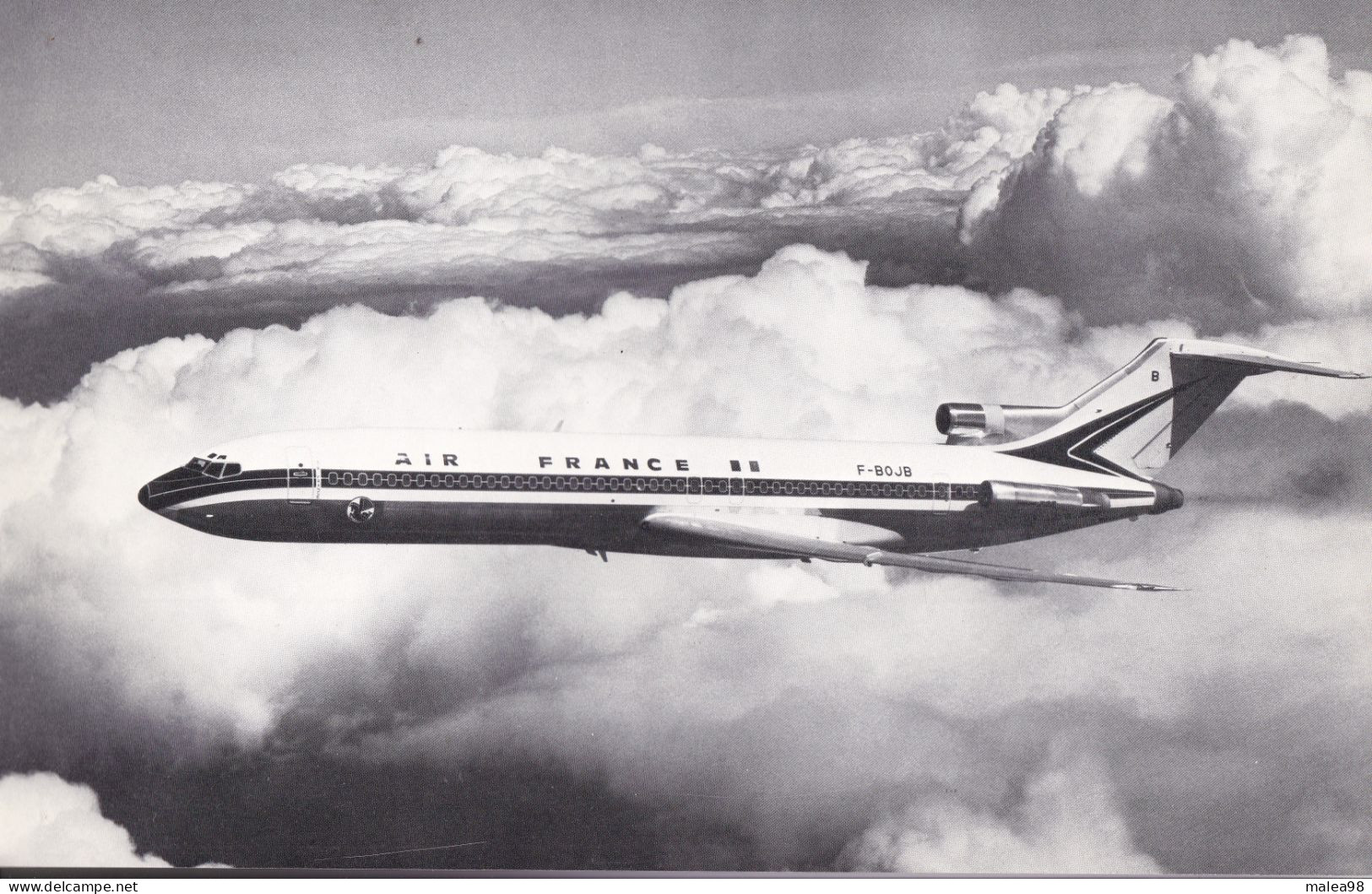 BOING 727- 200 ,,FICHE TECHNIQUE PUBLIEE PAR LE SERVICE DE L'INFORMATION D'AIR  FRANCE ,,,1974   31x21 Cm - Figuras Desolladas