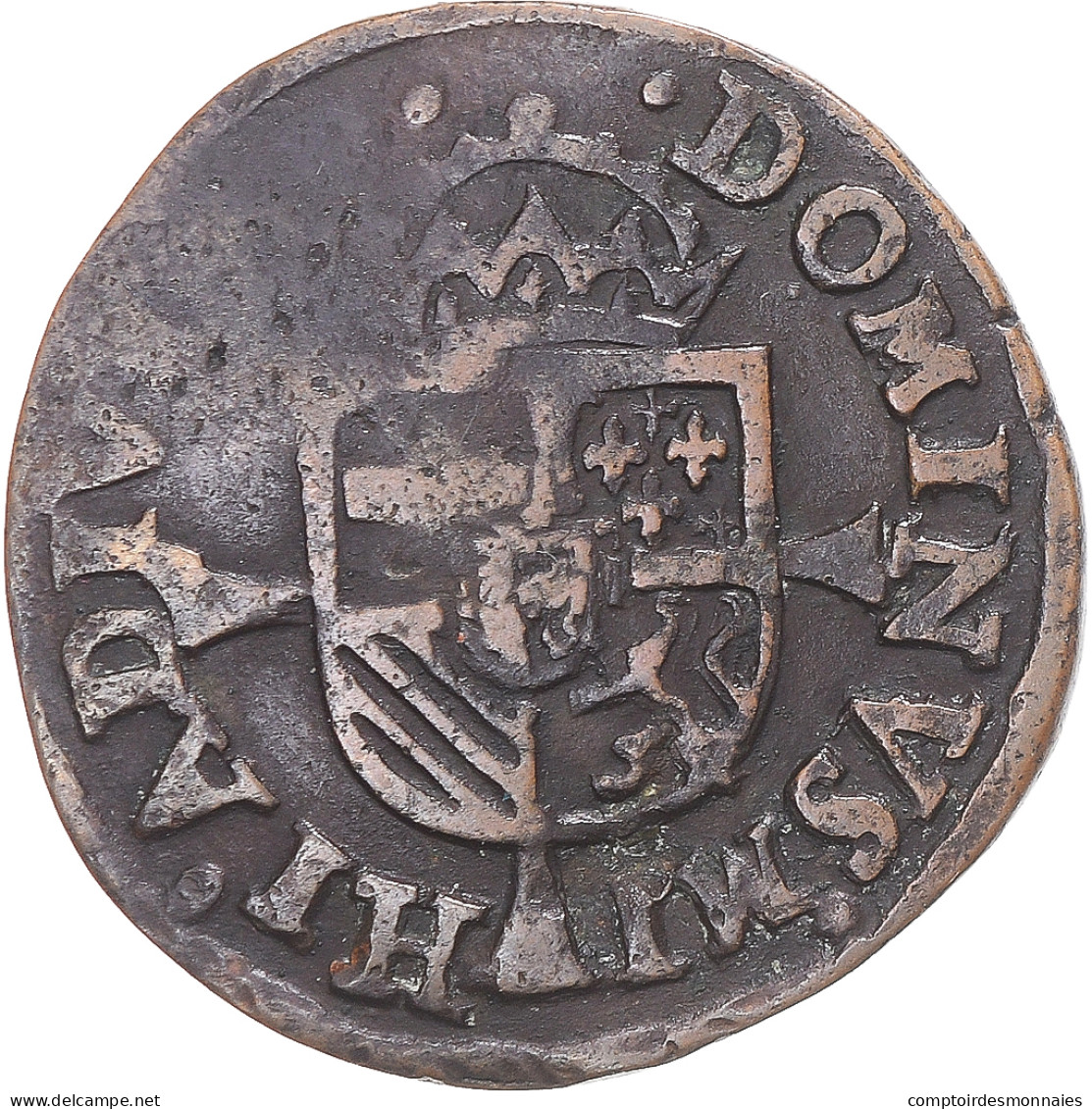 Monnaie, Pays-Bas Espagnols, Philippe II, Double Courte, Maastricht, TB+, Cuivre - …-1795 : Période Ancienne