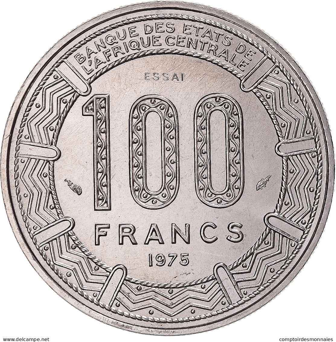 Monnaie, Cameroun, 100 Francs, 1975, Paris, ESSAI, FDC, Nickel, KM:E16 - Camerun