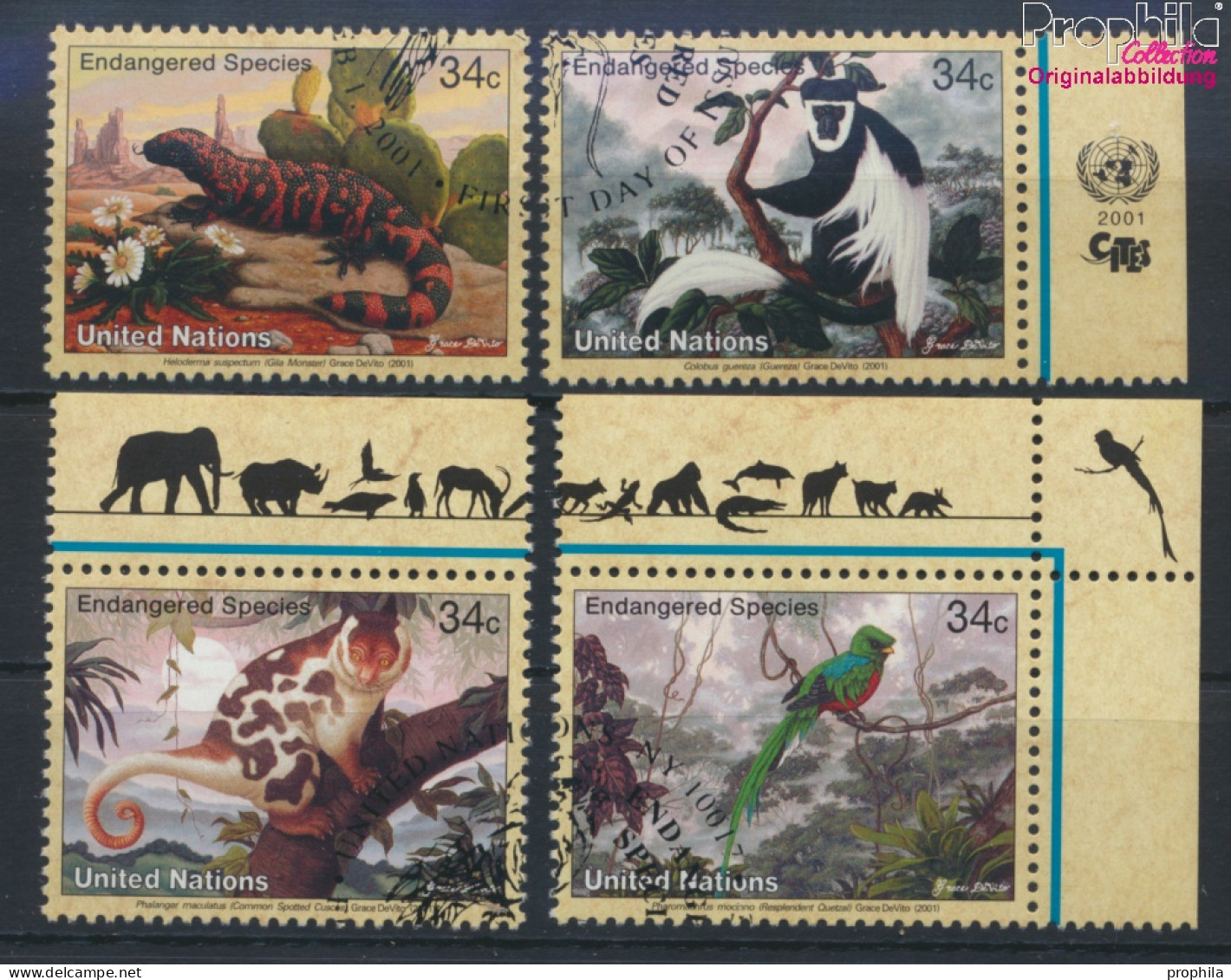 UNO - New York 856-859 (kompl.Ausg.) Gestempelt 2001 Gefährdete Arten: Fauna (10063513 - Used Stamps