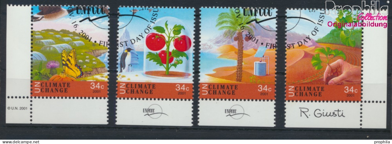 UNO - New York 884-887 (kompl.Ausg.) Gestempelt 2001 Klimaänderung (10063507 - Used Stamps