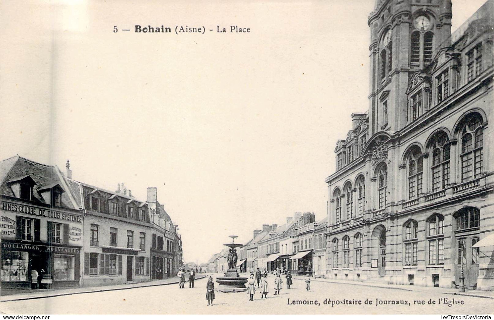 FRANCE - 02 - BOHAIN - La Place  - Carte Postale Ancienne - Chateau Thierry