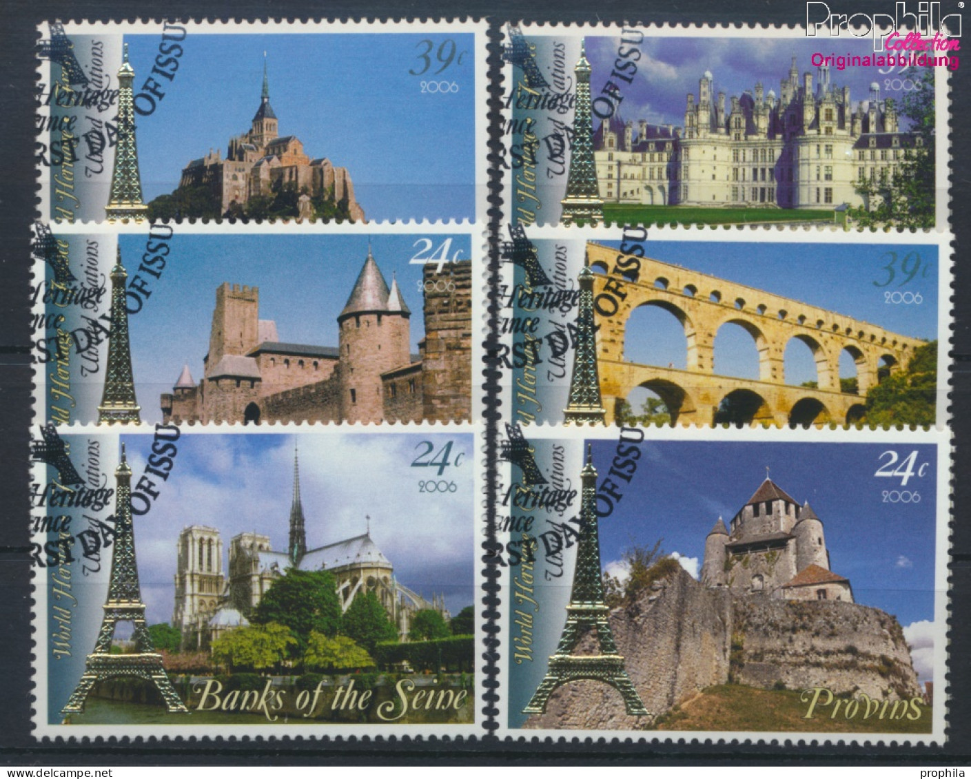 UNO - New York 1024-1029 (kompl.Ausg.) Gestempelt 2006 Frankreich (10063479 - Used Stamps
