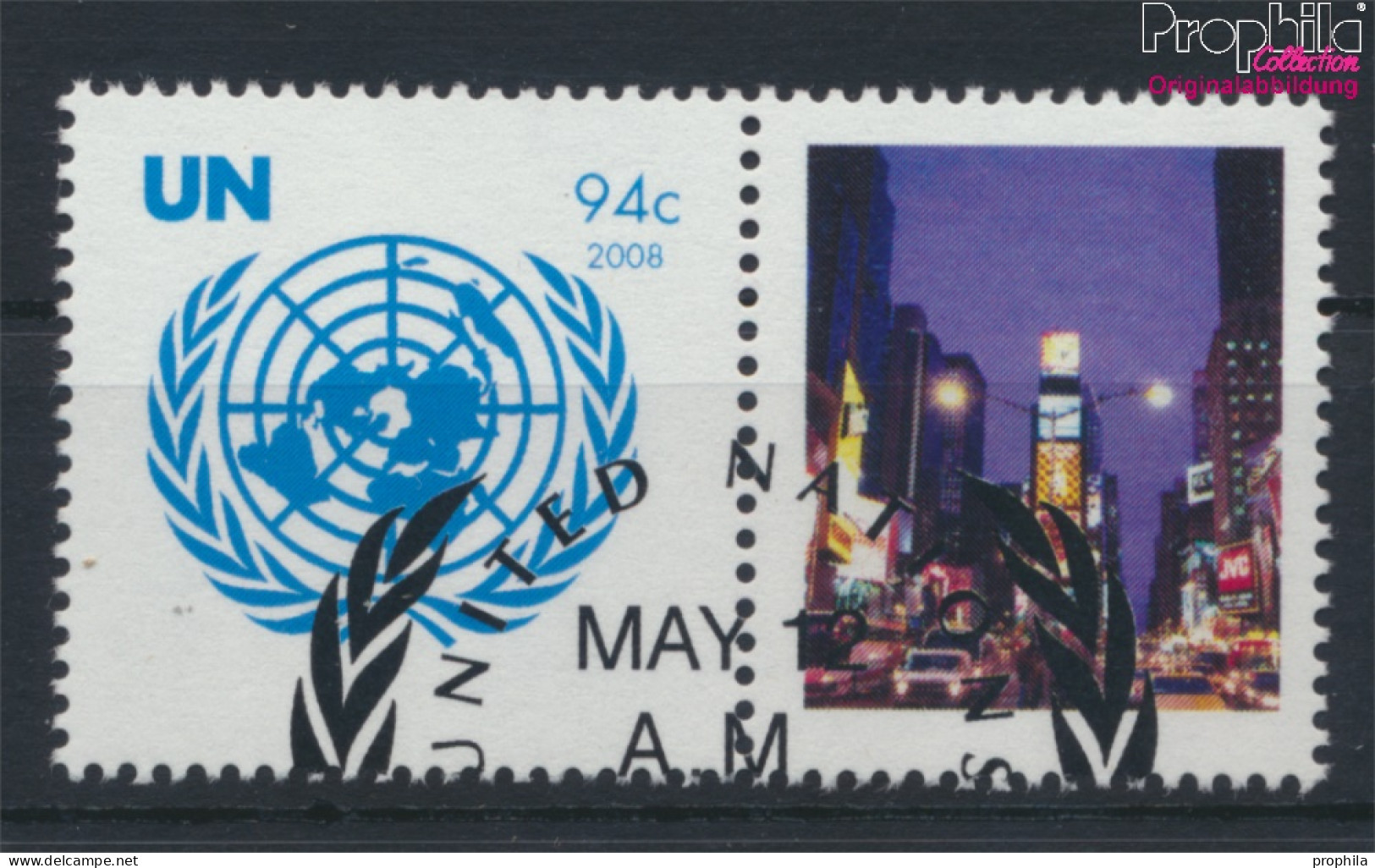 UNO - New York 1096Zf Mit Zierfeld (kompl.Ausg.) Gestempelt 2008 Grußmarke (10063459 - Used Stamps