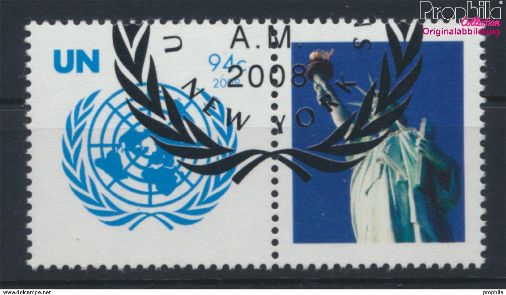 UNO - New York 1096Zf Mit Zierfeld (kompl.Ausg.) Gestempelt 2008 Grußmarke (10063462 - Used Stamps