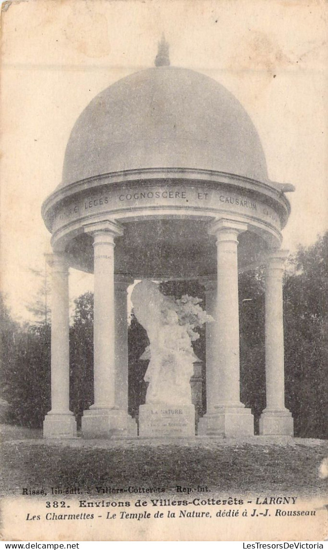 FRANCE - 02 - VILLERS COTTERETS - LARGNY - Les Charmettes - Le Temple De La Nature - Carte Postale Ancienne - Villers Cotterets