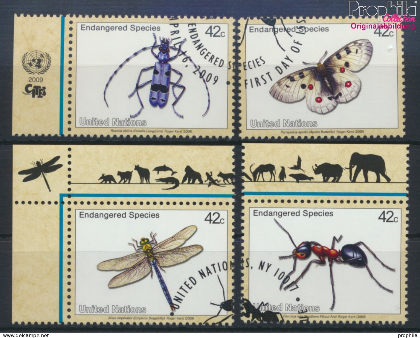 UNO - New York 1137-1140 (kompl.Ausg.) Gestempelt 2009 Insekten (10063442 - Used Stamps