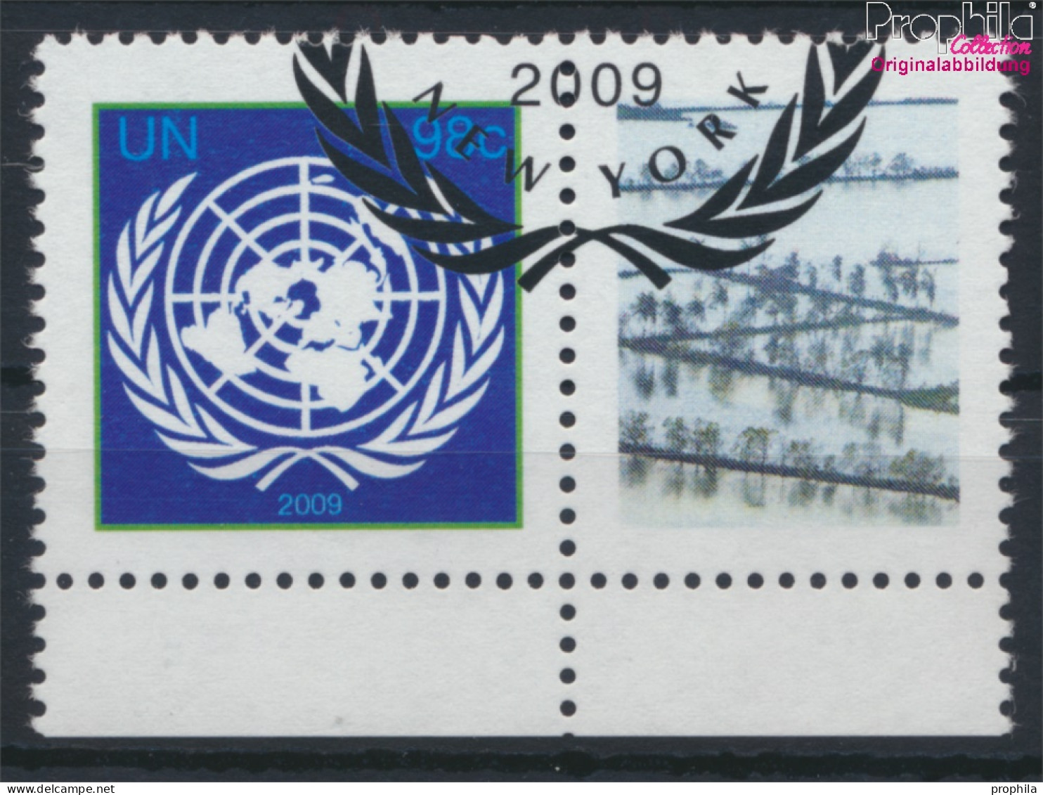 UNO - New York 1161C Zf Mit Zierfeld (kompl.Ausg.) Gestempelt 2009 Klimagipfel (10063432 - Used Stamps